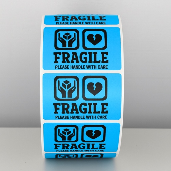 📦 Fragile Shipping Stickers | Handle With Care Labels | Red Warning LABELS - Picture 10 of 11